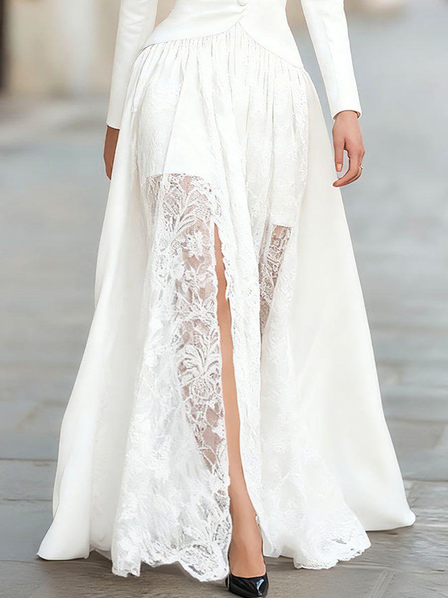 Elegant Lace Skirt(Skirt Only)