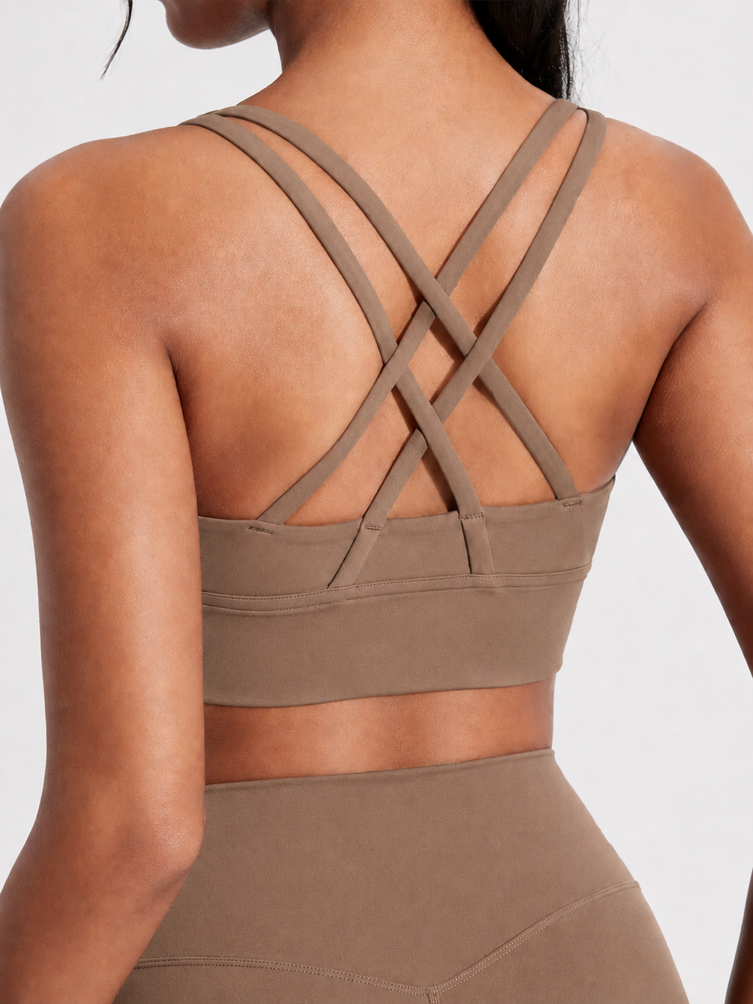 Cross Back Padded Sports Bra