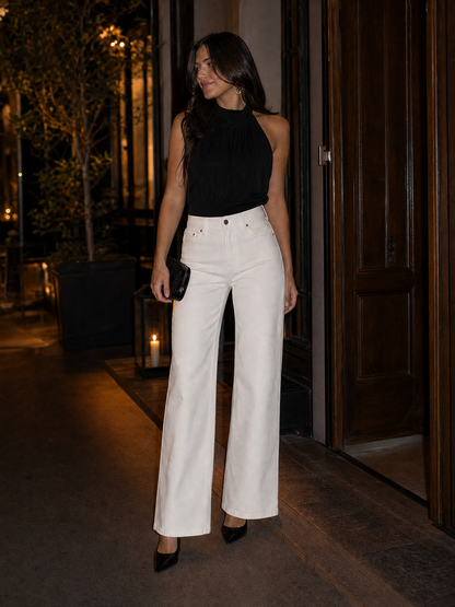 Minimalist Quiet Luxury Flare Jeans