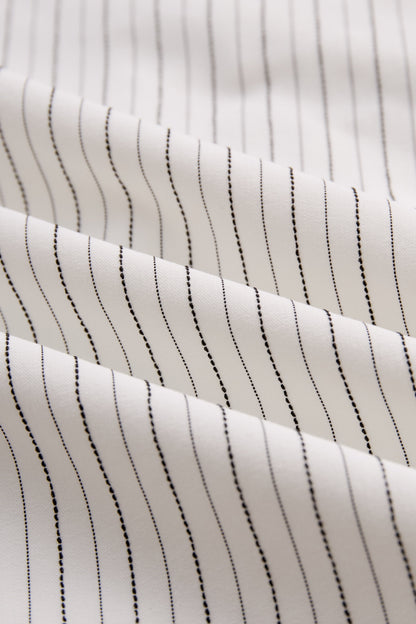 Striped Halter-Neck Knot Front Blouse