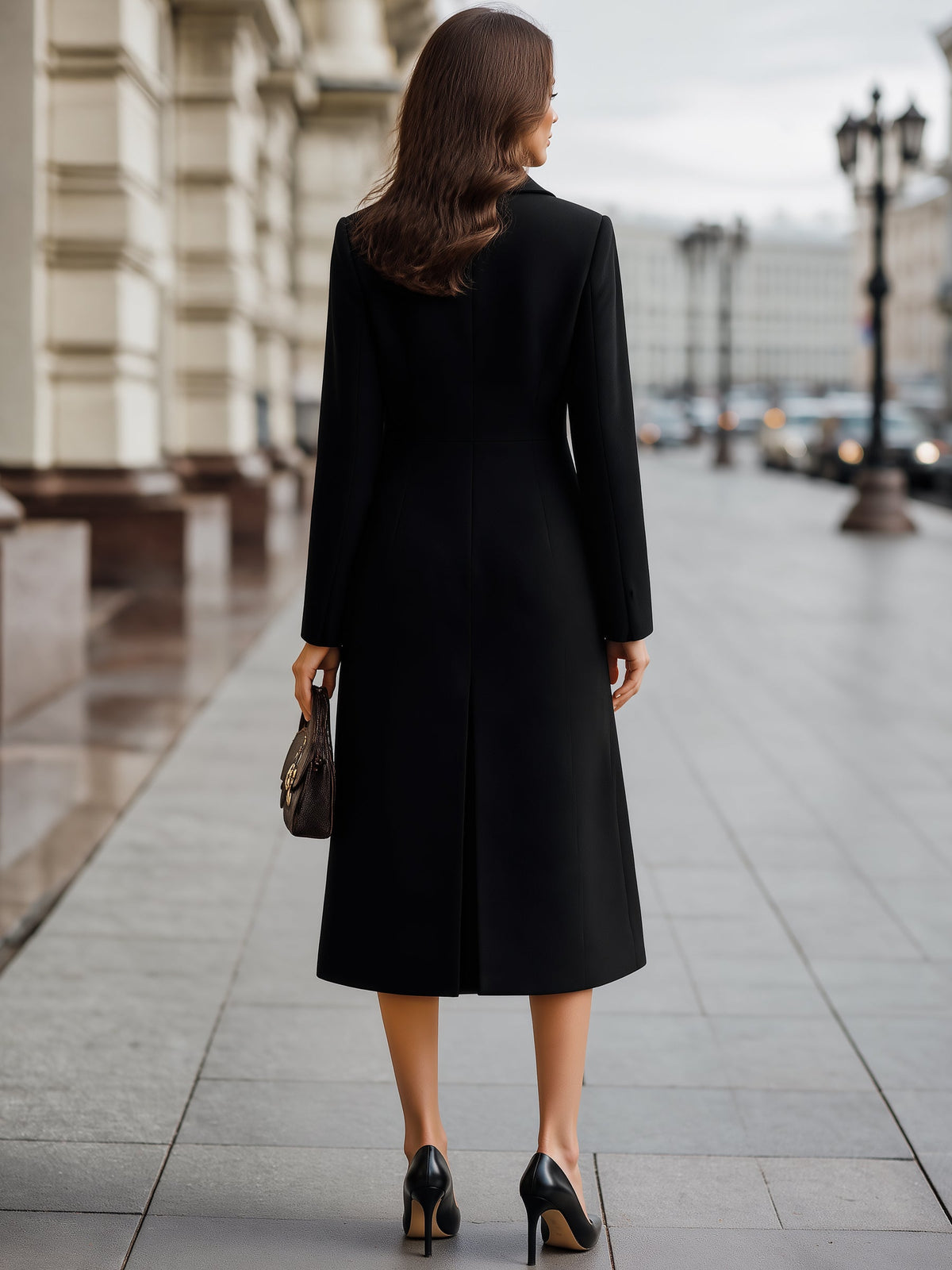 Longline Tailored Coat & Midi Dress Set