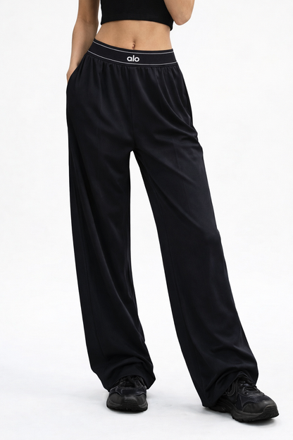NUAVIBE™ High-Waisted Wide-Leg Sweatpants