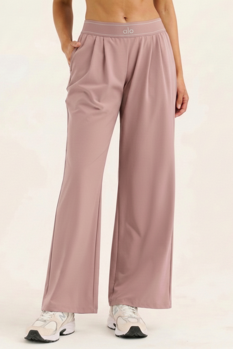 NUAVIBE™ High-Waisted Wide-Leg Sweatpants