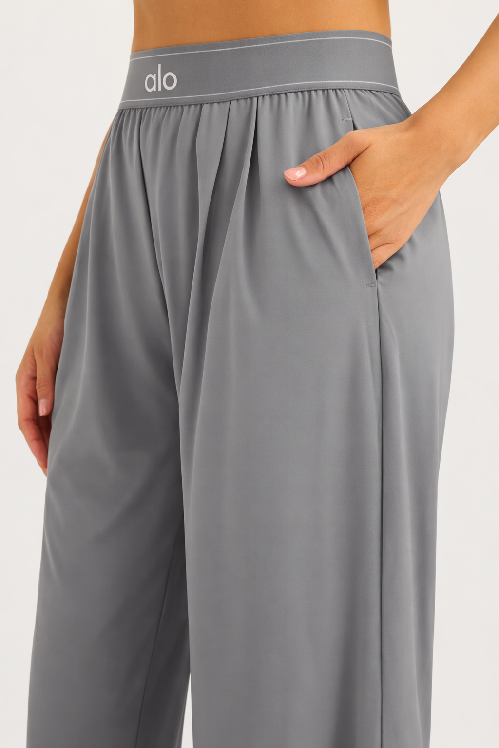 NUAVIBE™ High-Waisted Wide-Leg Sweatpants
